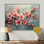 Fleur de cerisier rose rétro - impression d'art mural cerisier en fleurs