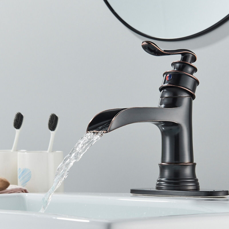 Deck Mounted Single-handle Bathroom Faucet, Oi Rubbed Bronze