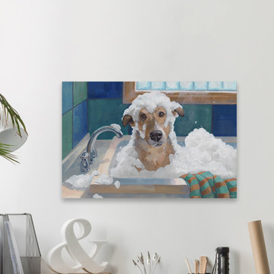 Wash away Your Troubles 1 Piece Wrapped Canvas Painting