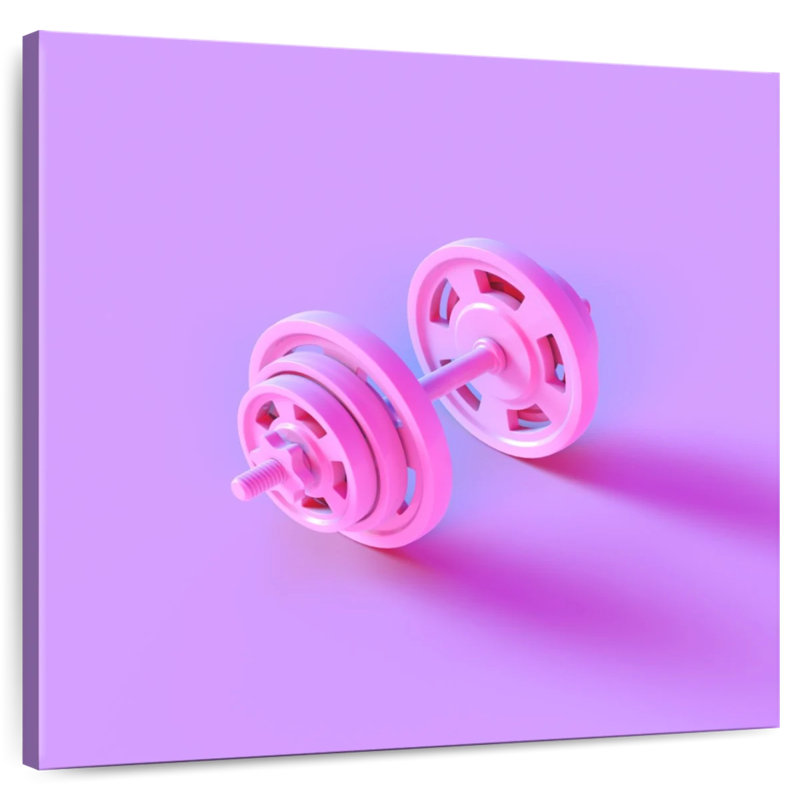 Haltère rose Senne, H 20 po x l 20 po