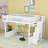 Queen Size Wooden Loft Bed With Integrated Wardrobe, Shelves And Storage Staircase-1008745973