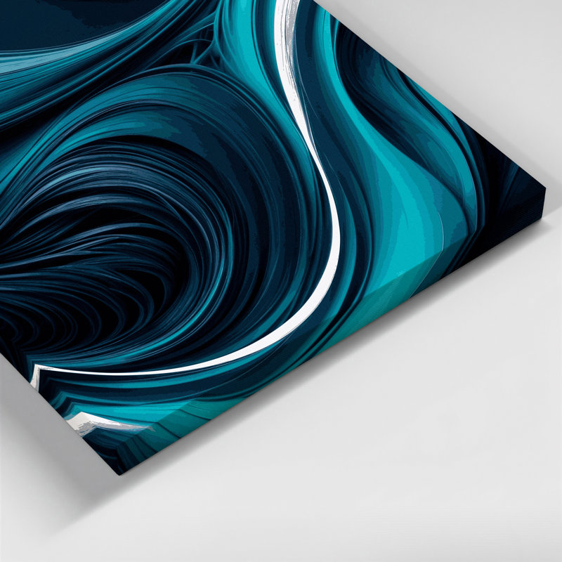 Art numérique sur toile, abstraction numérique 34, H 32 po x l 32 po
