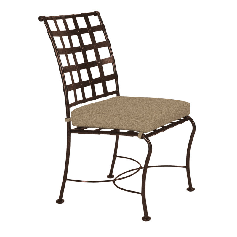 Classico Outdoor Dining Side Chair, Harris Stone, Copper Creek