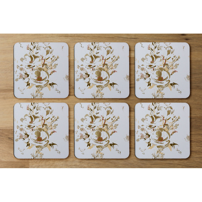 Square 6 Piece Coaster Set