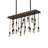 Rustic Lodge 22 - Light Oxidized Steel Kitchen Island Pendant