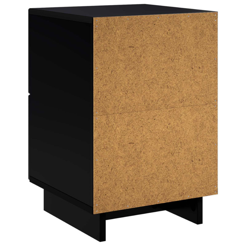 33.5 cm W Bedside Table, Black