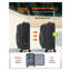 Valise de voyage durable 24 pouces extensible à carreaux souples avec roulettes et verrou TSA