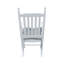 Chaise berçante en bois BLANC, sans passe-partout