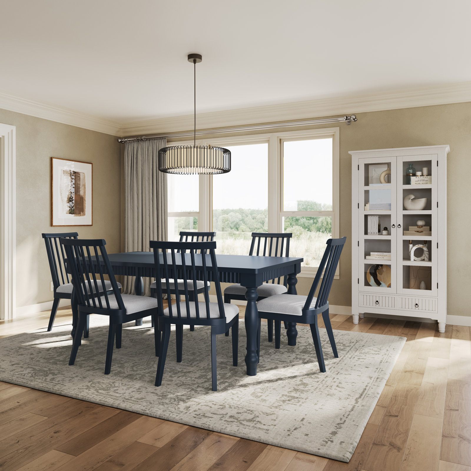 Pearce Dining Chair, Navy