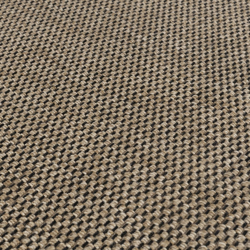 Tapis d'intérieur / extérieur en jute / noir Arim Collection, 5 pi 2 po x 7 pi 5 po, Rectangle 7 pi 8 po x 10 pi 8 po