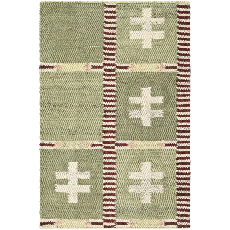 Patricia Rodi x Livabliss Solum Rug, Light green, dark green, white, burgundy, Rectangle 200 x 275 cm