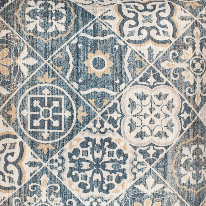 Valla Patchwork Throw Pillow, 18" x 18", Polyester/Polyfill