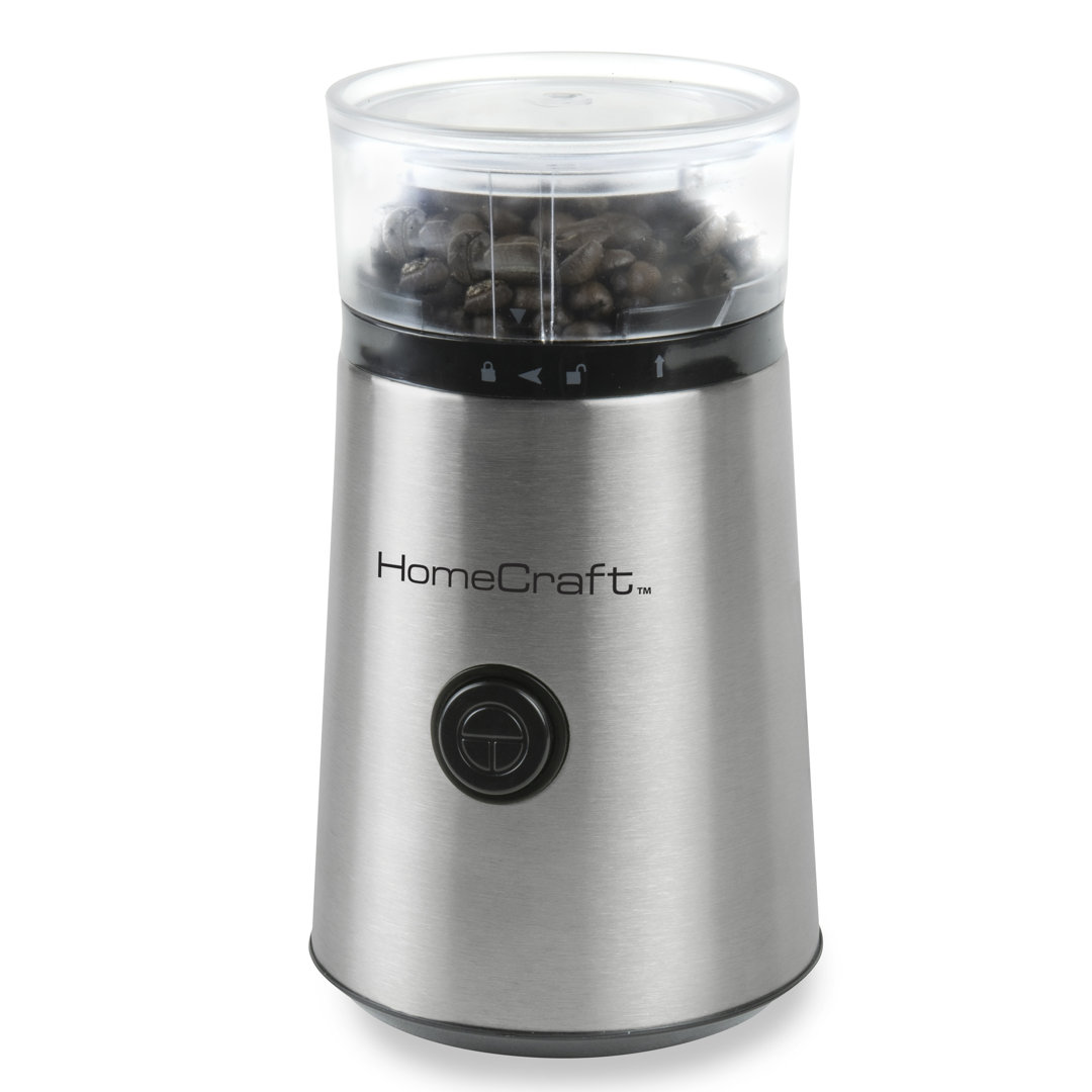 HomeCraft Stainless Steel Electric Blade Coffee Grinder HomeCraft