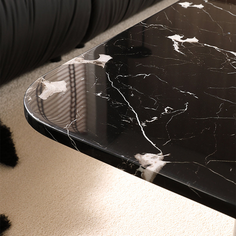 Table de bout en marbre Creative Creative, H 11,8 po x L 55,1 po x l 31,5 po