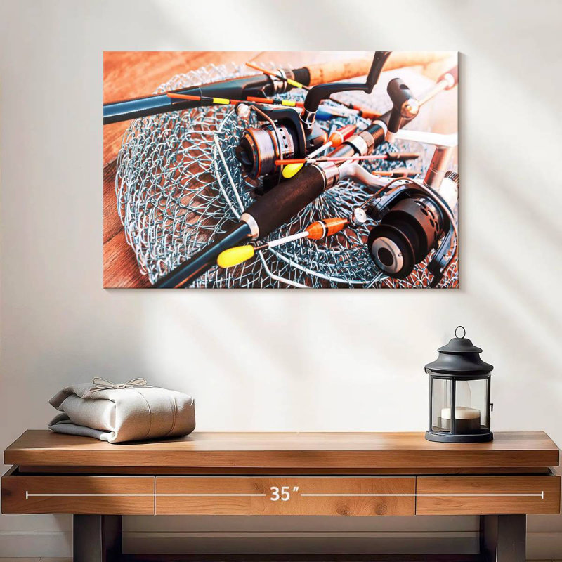 Senne Ready To Fish, 24" H x 36" W