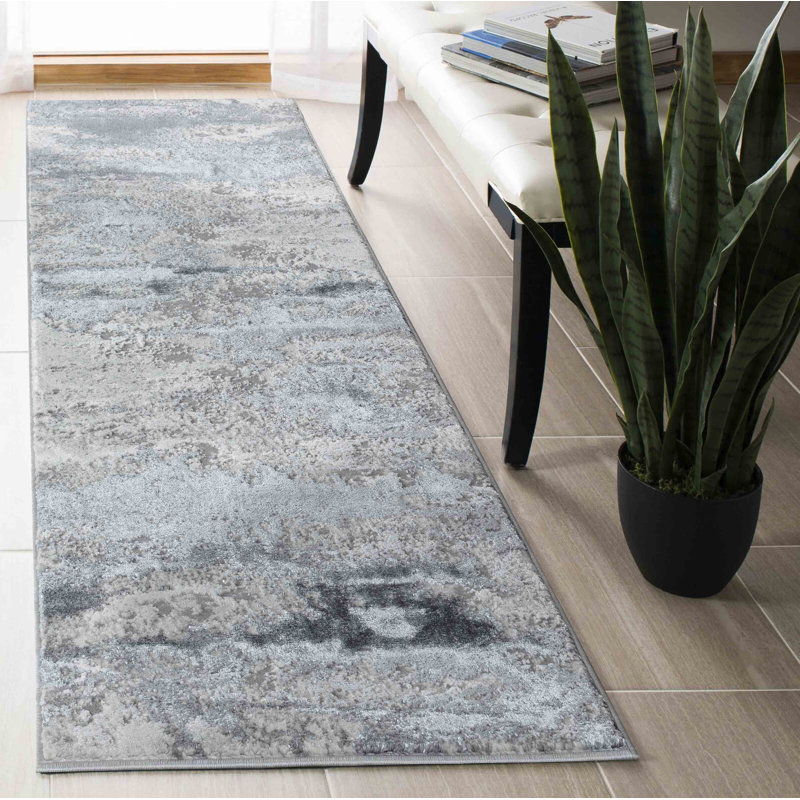Hesperange Abstract Area Rug, Runner 60 x 220cm
