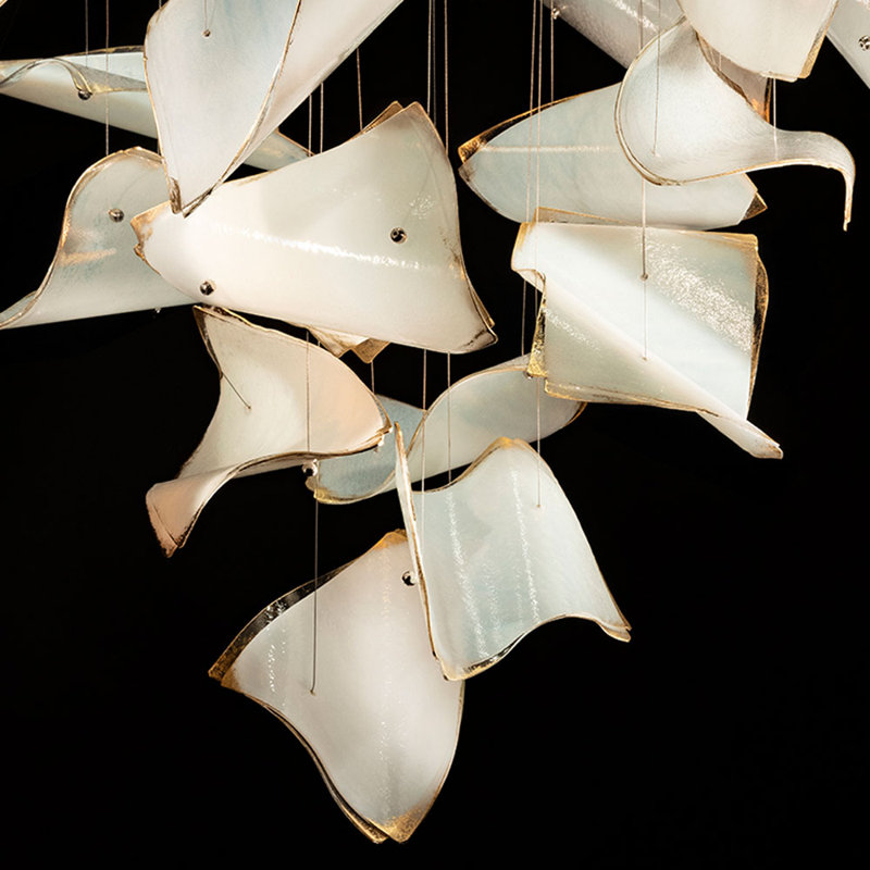 Elevate 8 - Light Pendant, Gold, White