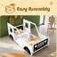 Classic Car-Shaped Platform Bed With Wheels-1802948059-1802948058