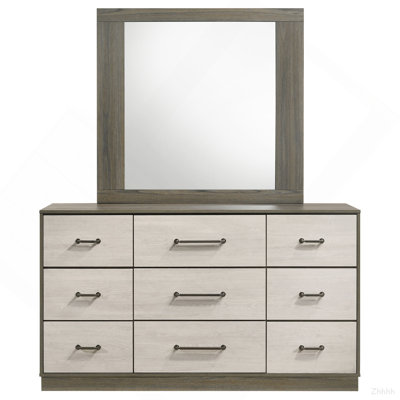 Commode 9 tiroirs avec miroir Edmondson