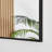 Alcantera Rectangle Metal Frame Wall Mirror - Simple and Elegant Modern Design-57059384-57059388