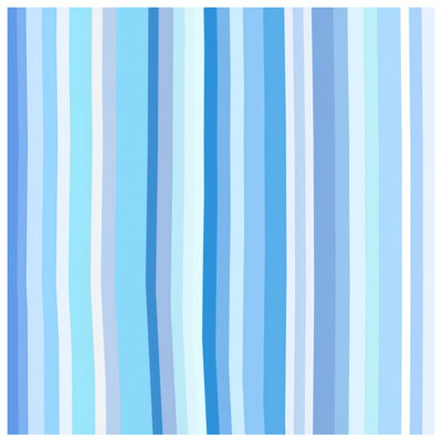 Blue Stripes Canvas  Gallery Wrap - Pattern Wall Decor in Many Sizes