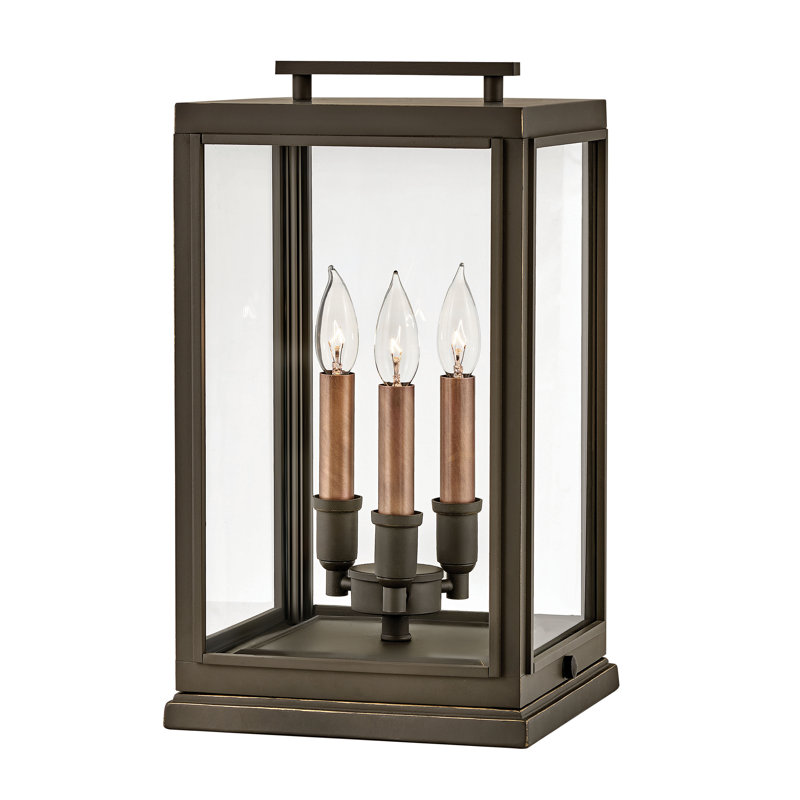 Sutcliffe Transparent Pier Mount Light, Oil Rubbed Bronze