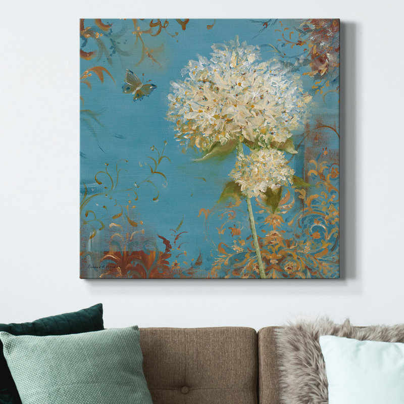 «Krishna's Garden II», reproduction d'art sur toile tendue, H 24 po x l 24 po x P 1 po