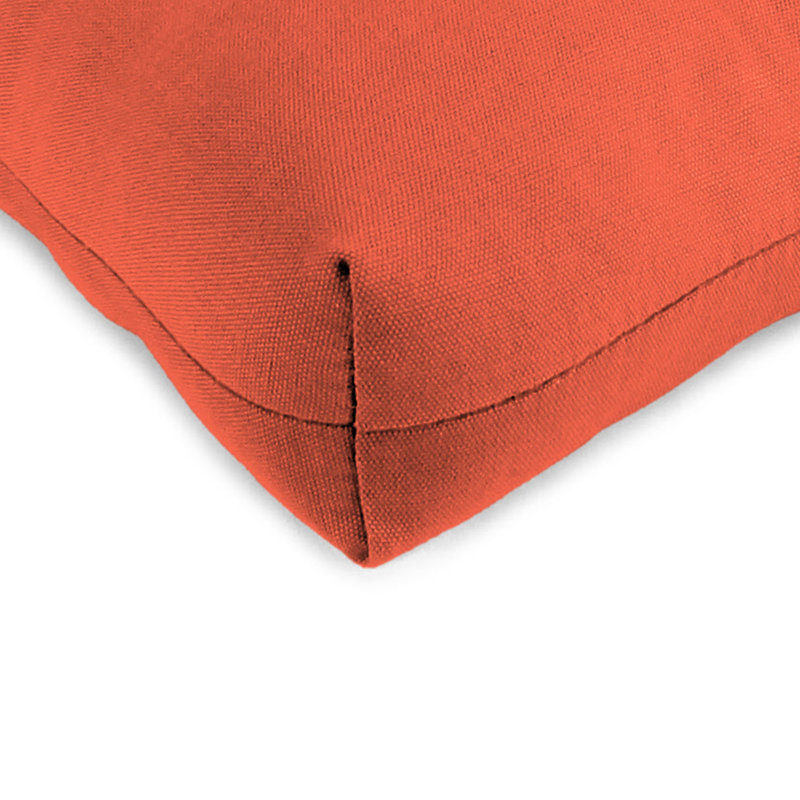 Outdoor Wicker Seat Cushion, Canvas Melon Polyester