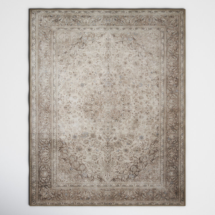 Joss & Main Argus Performance Raul Sand/Taupe Rug & Reviews | Wayfair