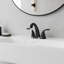 Robinet de lavabo de salle de bain moderne à 2 poignées-120650245