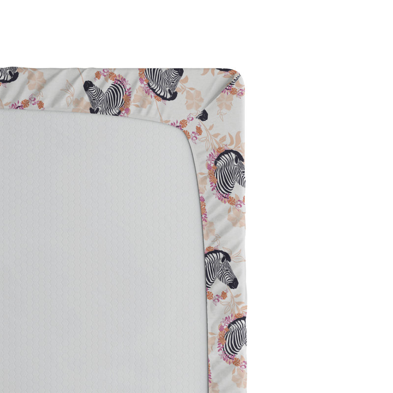 Drap-housse imprimé zèbre Ambesonne, Drap-housse de taille simple
