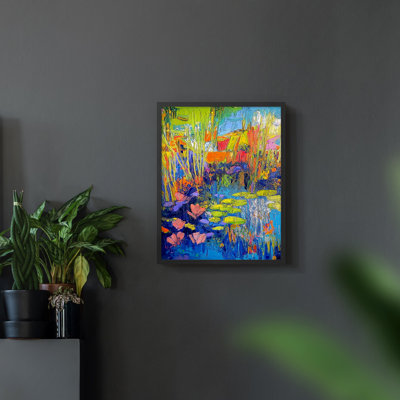 FLORAL Series DCII  -Premium Framed Print -Ready to Hang - No Nails Required