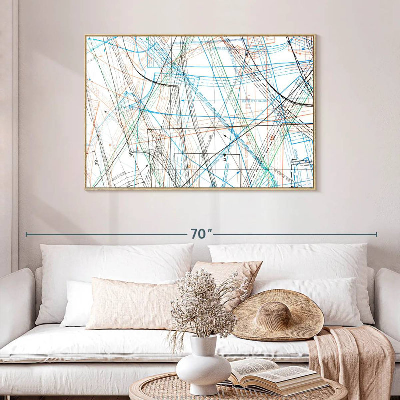 Sewing Pattern, Floating Frame Natural Wood, 46" X 31"