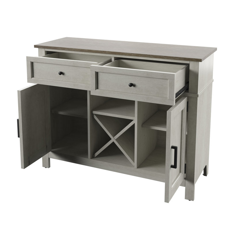 Keele 41.2 " L Bar Cabinet, Fairfax Oak