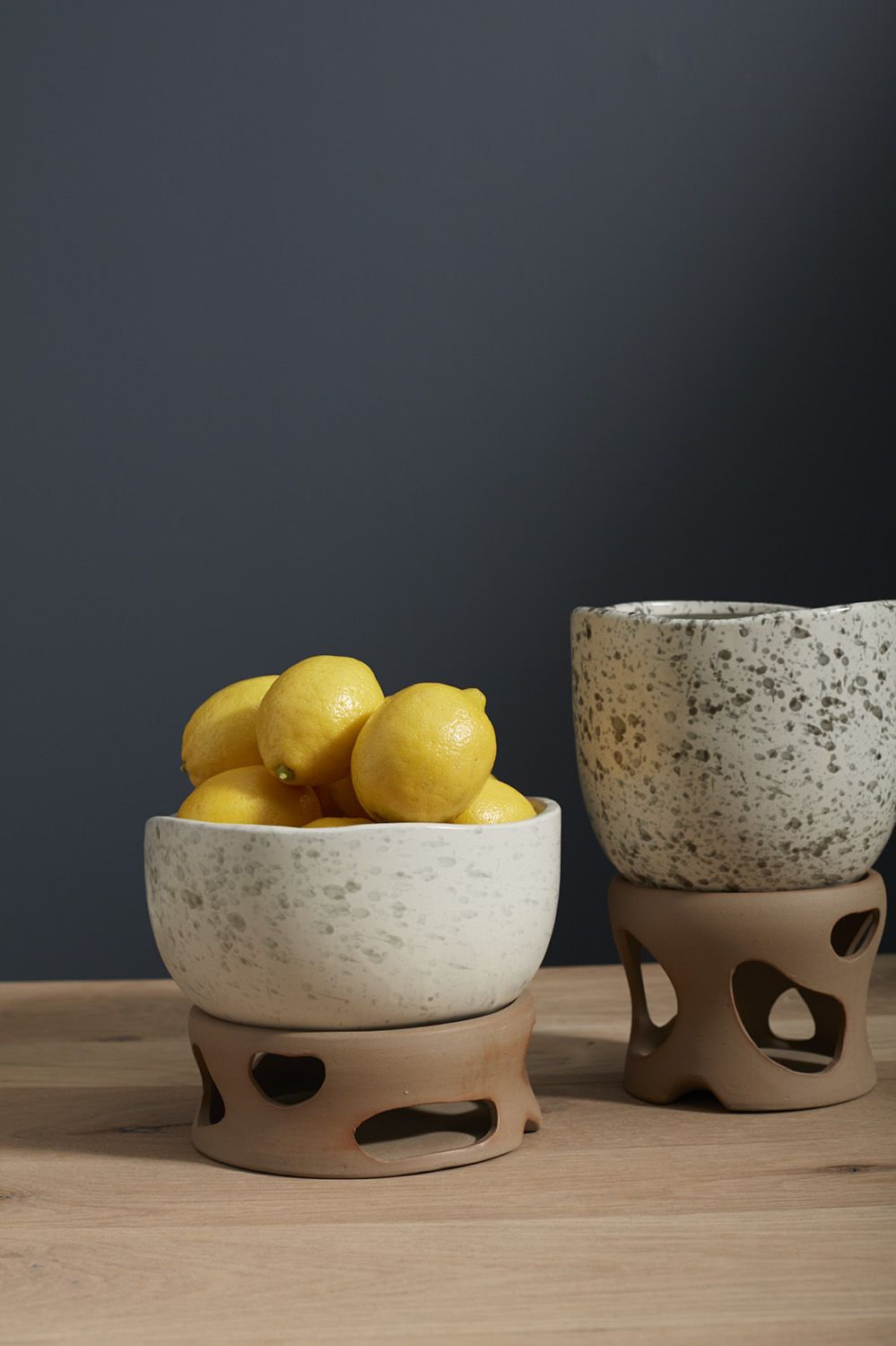 Danny Ceramic Pot Planter, 6.5" H x 8" W x 8" D