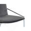 Ensemble de 2 chaises d'appoint en velours gris et finition chromée Zlatan