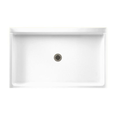Base de douche à seuil simple 34 po x 54 po Solid Surface
