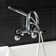 Kaiser Triple Handle Wall Mounted Clawfoot Tub Faucet with Diverter and Handshower