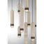 Lustre, 16 lumières, 32 po, laiton antique, travertin-356937051