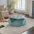 Velvet Fabric Tufted Storage Ottoman-318201364