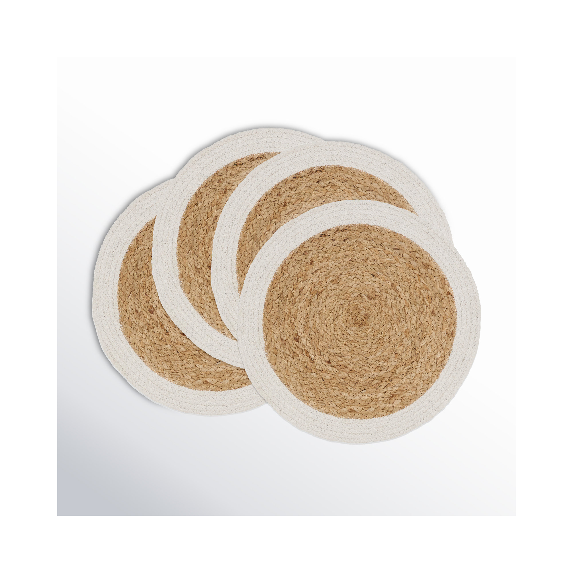Adelyn Earthy 4 Piece Jute Placemat Set