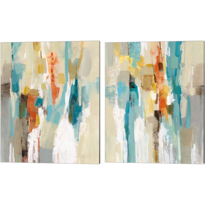 «Steps On Sand» par Silvia Vassileva, art sur toile (ensemble de 2)