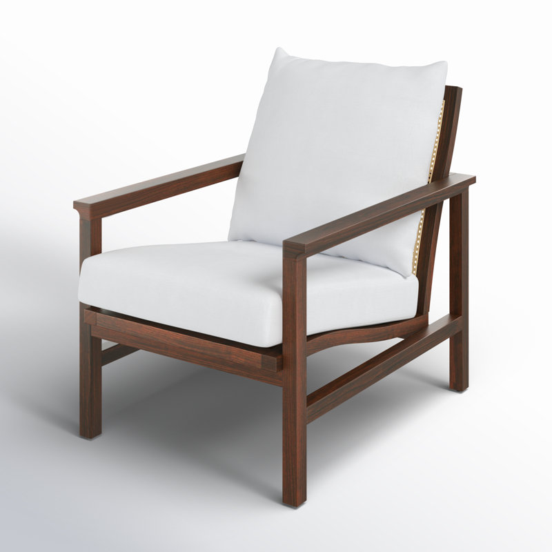 Fauteuil l 27,6 po Kelle, Noyer / naturel