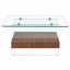 Table basse moderne à deux niveaux