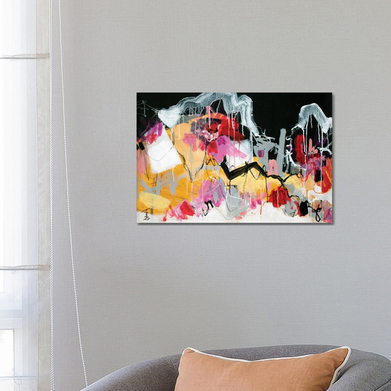 Wildflower Wishes VIII By Misako Chida - Wrapped Canvas Painting by Misako Chida - Wrapped Canvas Painting