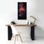 «Epic Graffiti» «Red Rose On Fire 3» par Rey Klimt, art mural sur toile-111160492