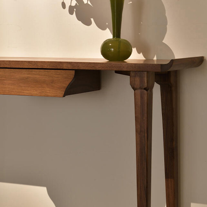 Retro-style simple console table, 33.5" H x 55.1" W x 12.6" D