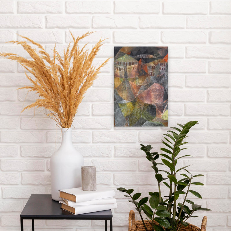 The Hotel Abstract Classic Contemporary Architecture City Wall Art Print, 18" H x 12" W