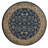 Safira Blue Navy Traditional Floral Indoor Area Rug-33441263