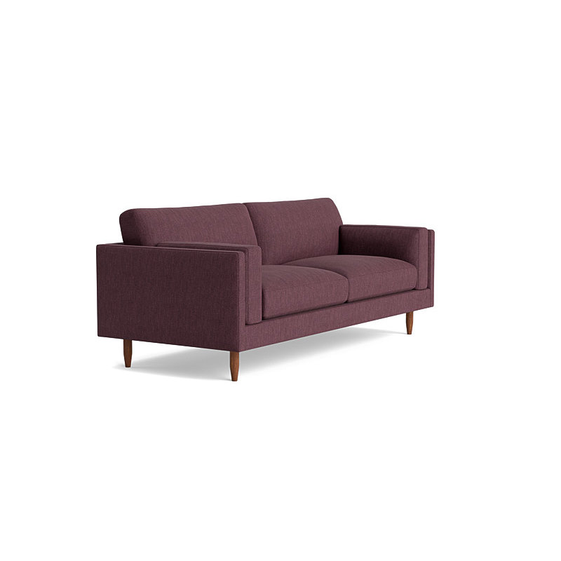 Skinny Fat Sofa ("85"), Performance Weave - Aubergine